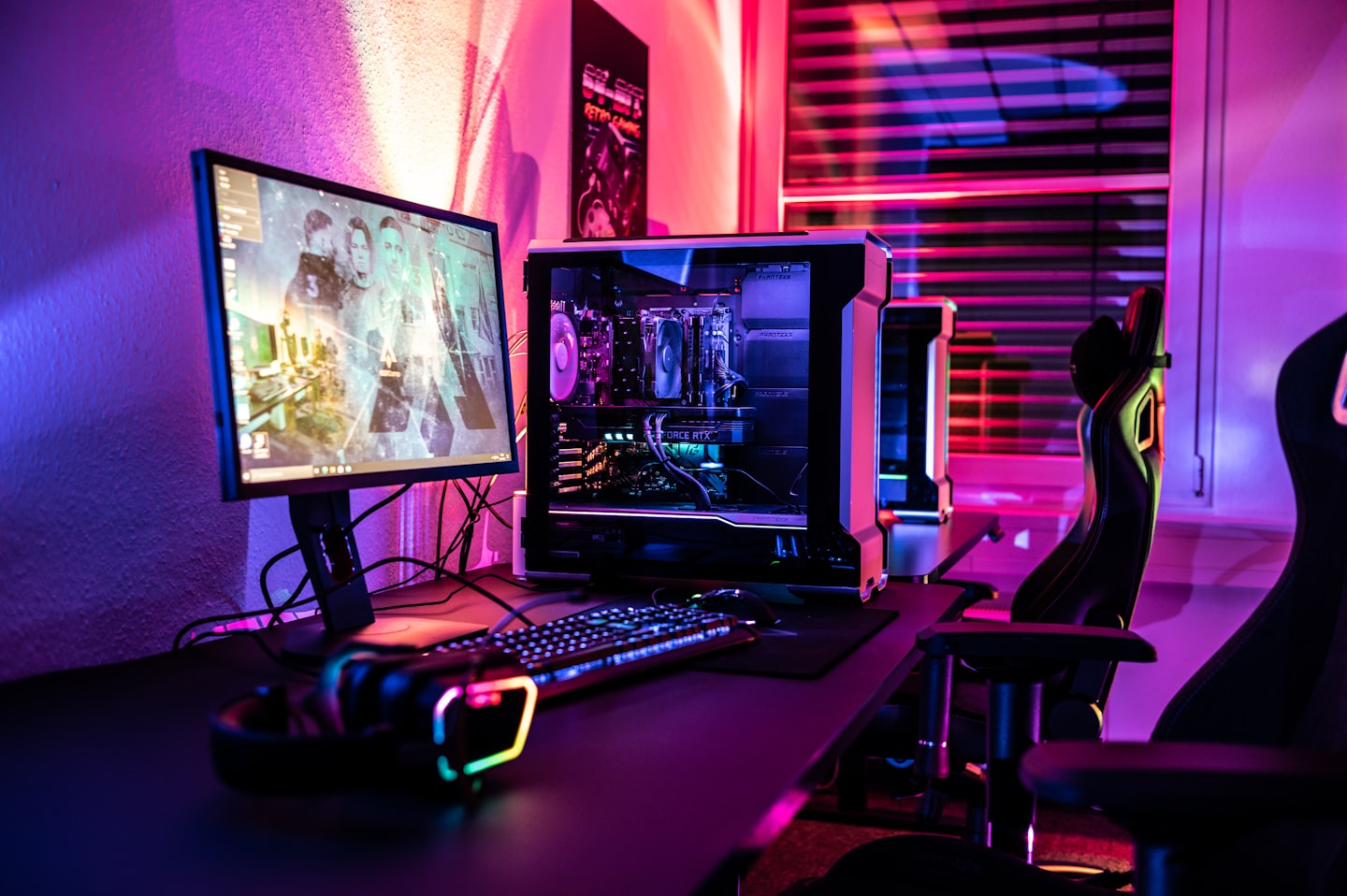 Gaming-Setup für ein CS1.6 Turnier